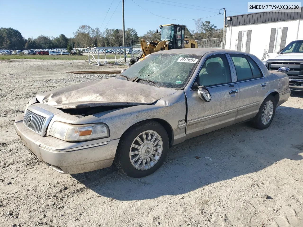 2010 Mercury Grand Marquis Ls VIN: 2MEBM7FV9AX636300 Lot: 76179254