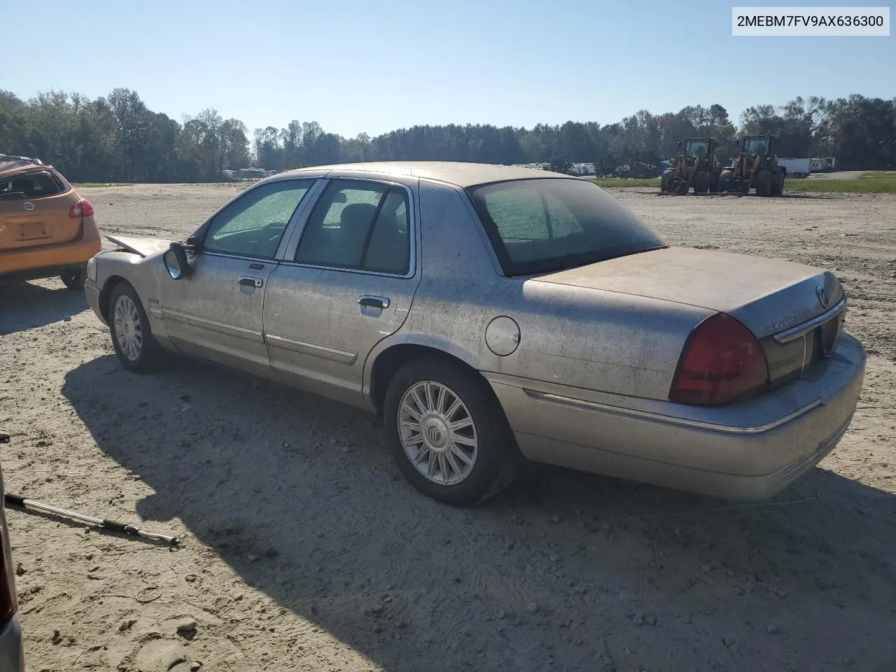 2010 Mercury Grand Marquis Ls VIN: 2MEBM7FV9AX636300 Lot: 76179254