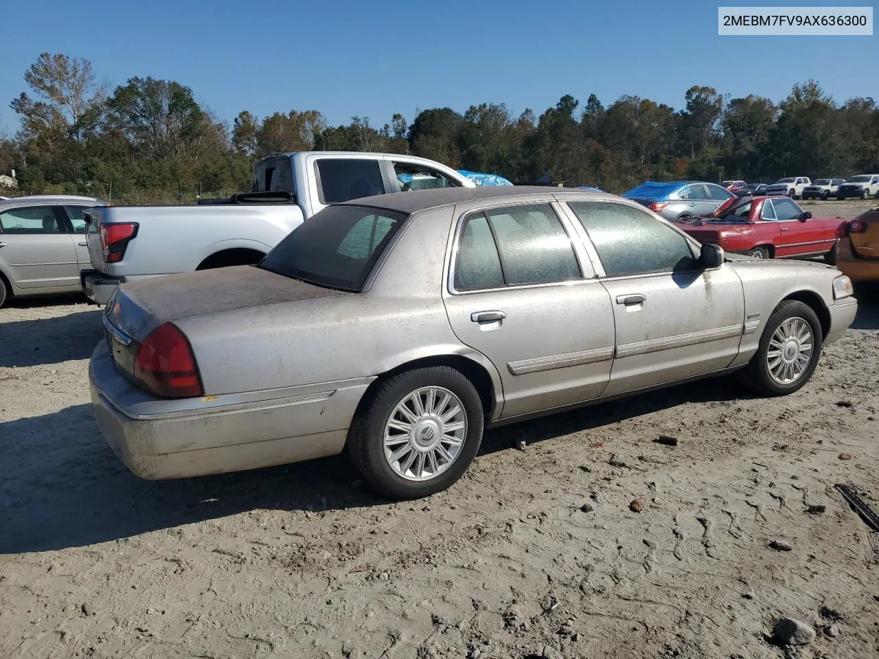 2010 Mercury Grand Marquis Ls VIN: 2MEBM7FV9AX636300 Lot: 76179254