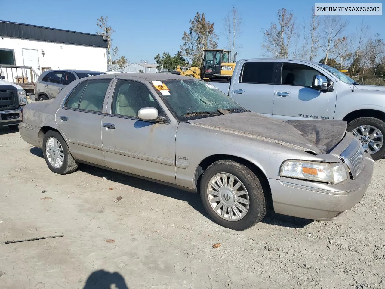 2010 Mercury Grand Marquis Ls VIN: 2MEBM7FV9AX636300 Lot: 76179254