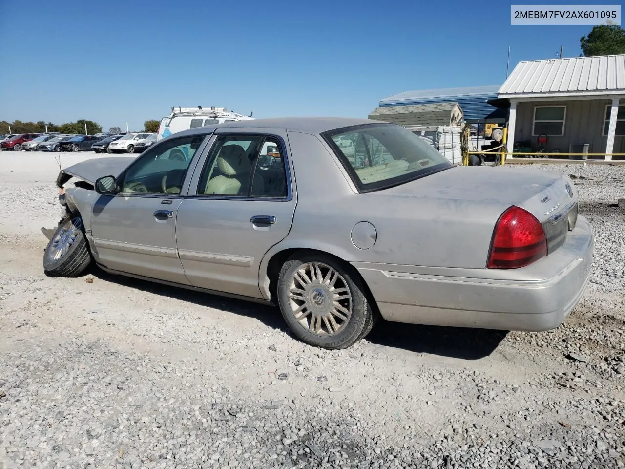 2010 Mercury Grand Marquis Ls VIN: 2MEBM7FV2AX601095 Lot: 76689574