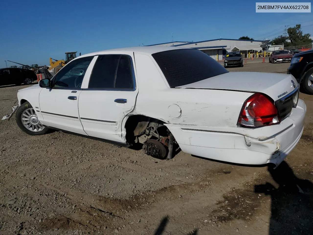 2010 Mercury Grand Marquis Ls VIN: 2MEBM7FV4AX622708 Lot: 78519574