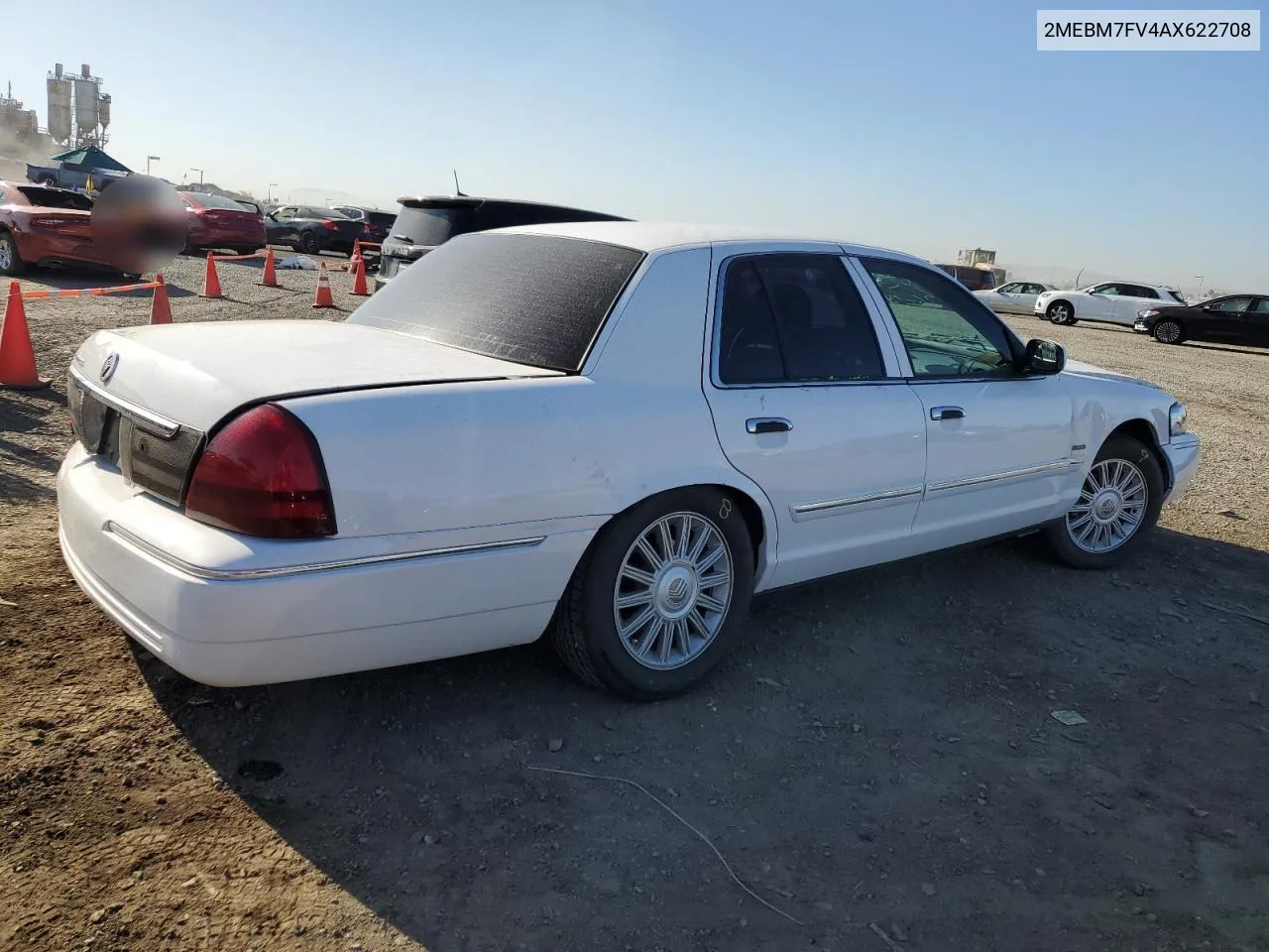 2010 Mercury Grand Marquis Ls VIN: 2MEBM7FV4AX622708 Lot: 78519574