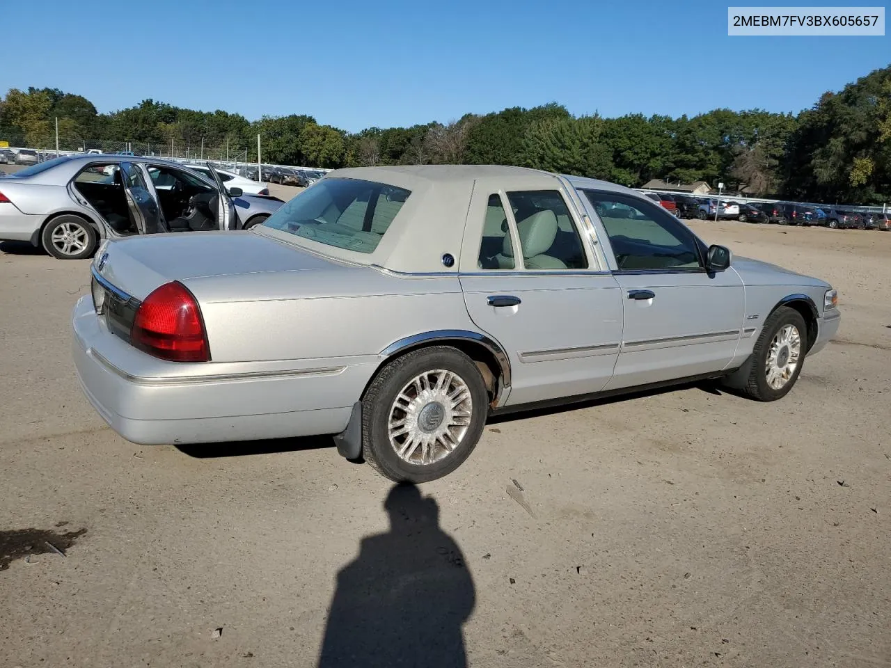 2011 Mercury Grand Marquis Ls VIN: 2MEBM7FV3BX605657 Lot: 73639194