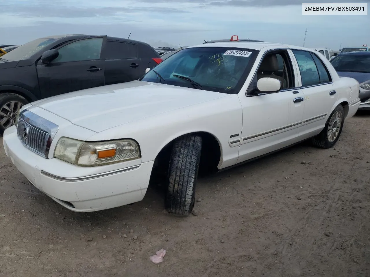 2011 Mercury Grand Marquis Ls VIN: 2MEBM7FV7BX603491 Lot: 73827424