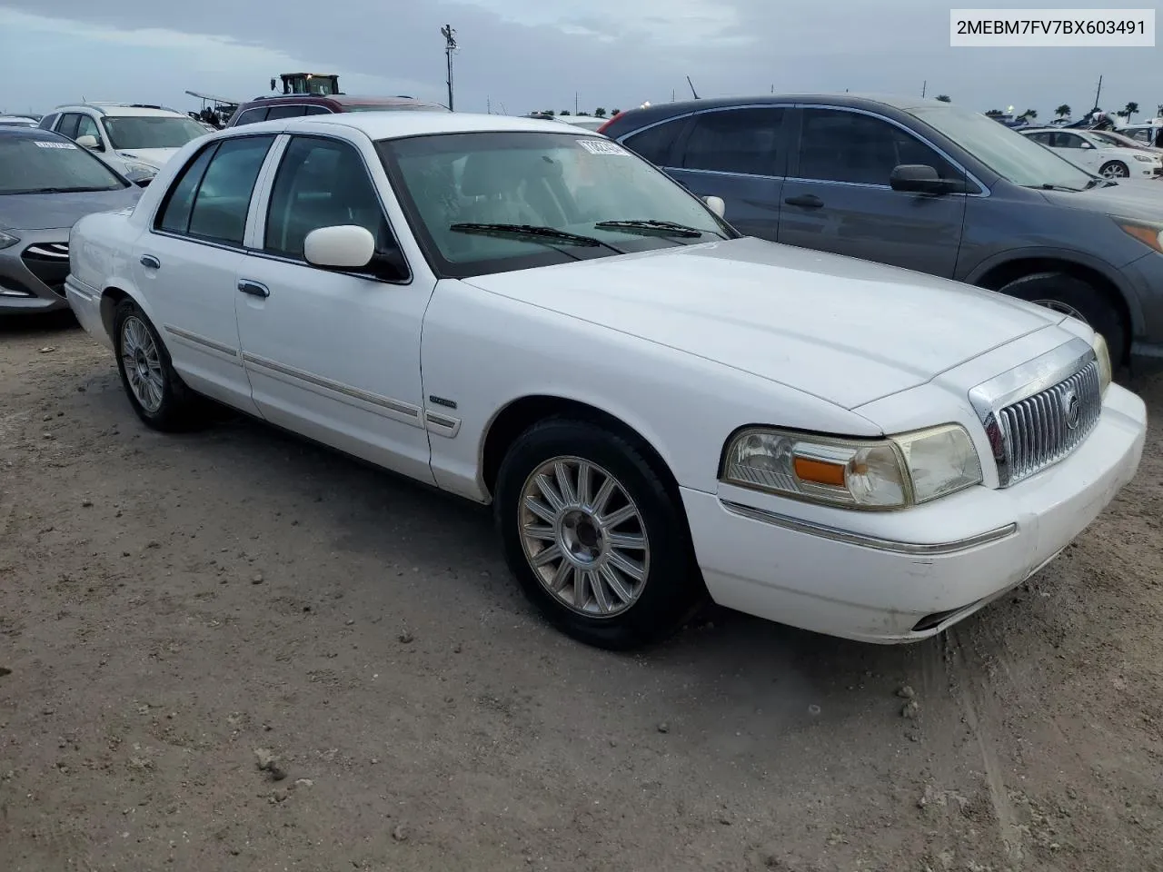 2011 Mercury Grand Marquis Ls VIN: 2MEBM7FV7BX603491 Lot: 73827424