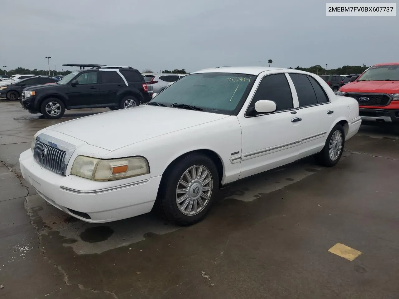 2011 Mercury Grand Marquis Ls VIN: 2MEBM7FV0BX607737 Lot: 74111494