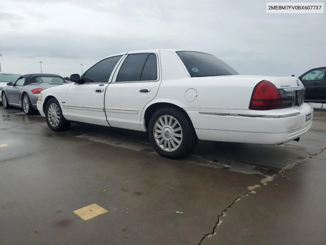 2011 Mercury Grand Marquis Ls VIN: 2MEBM7FV0BX607737 Lot: 74111494