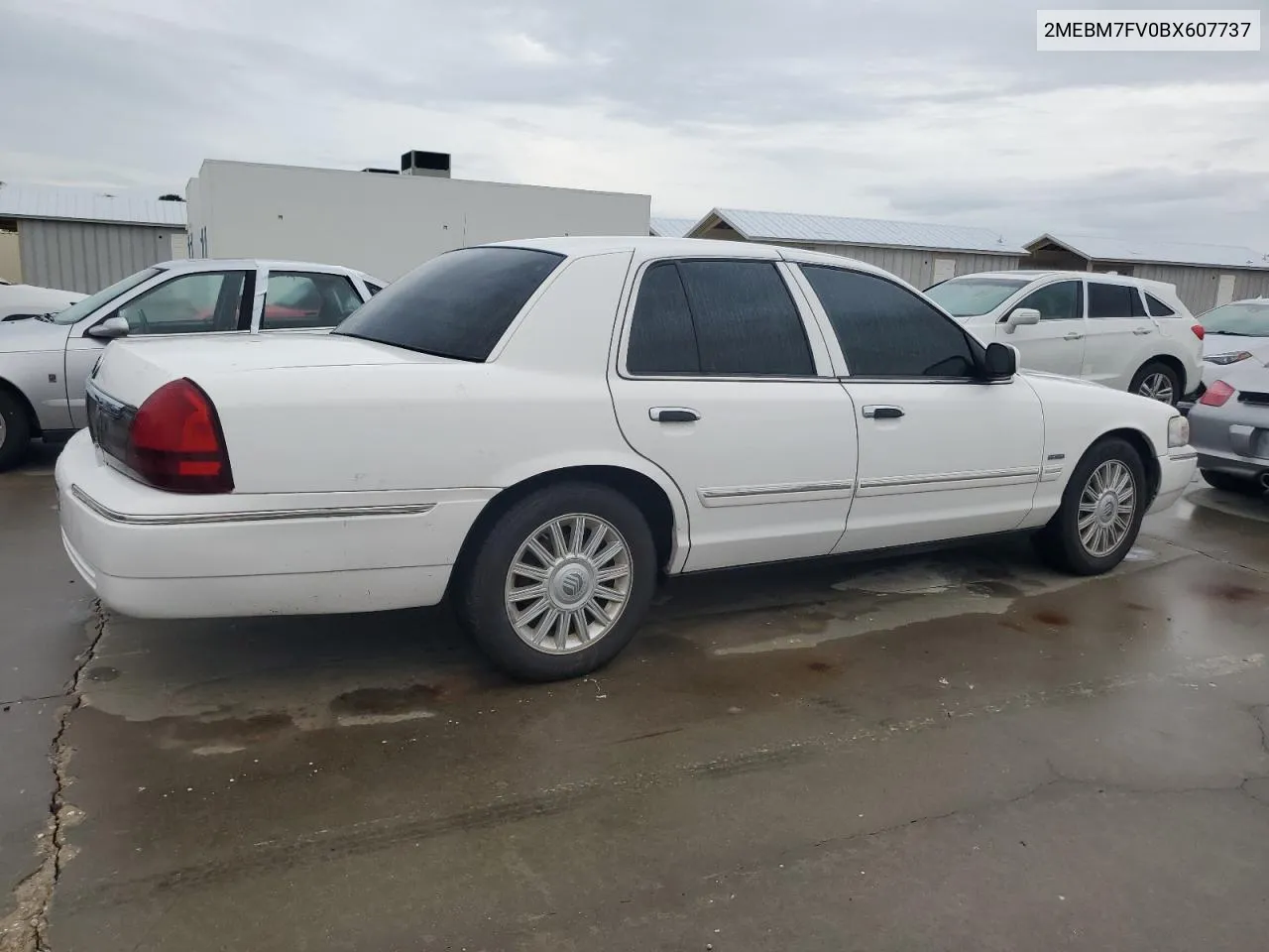 2011 Mercury Grand Marquis Ls VIN: 2MEBM7FV0BX607737 Lot: 74111494