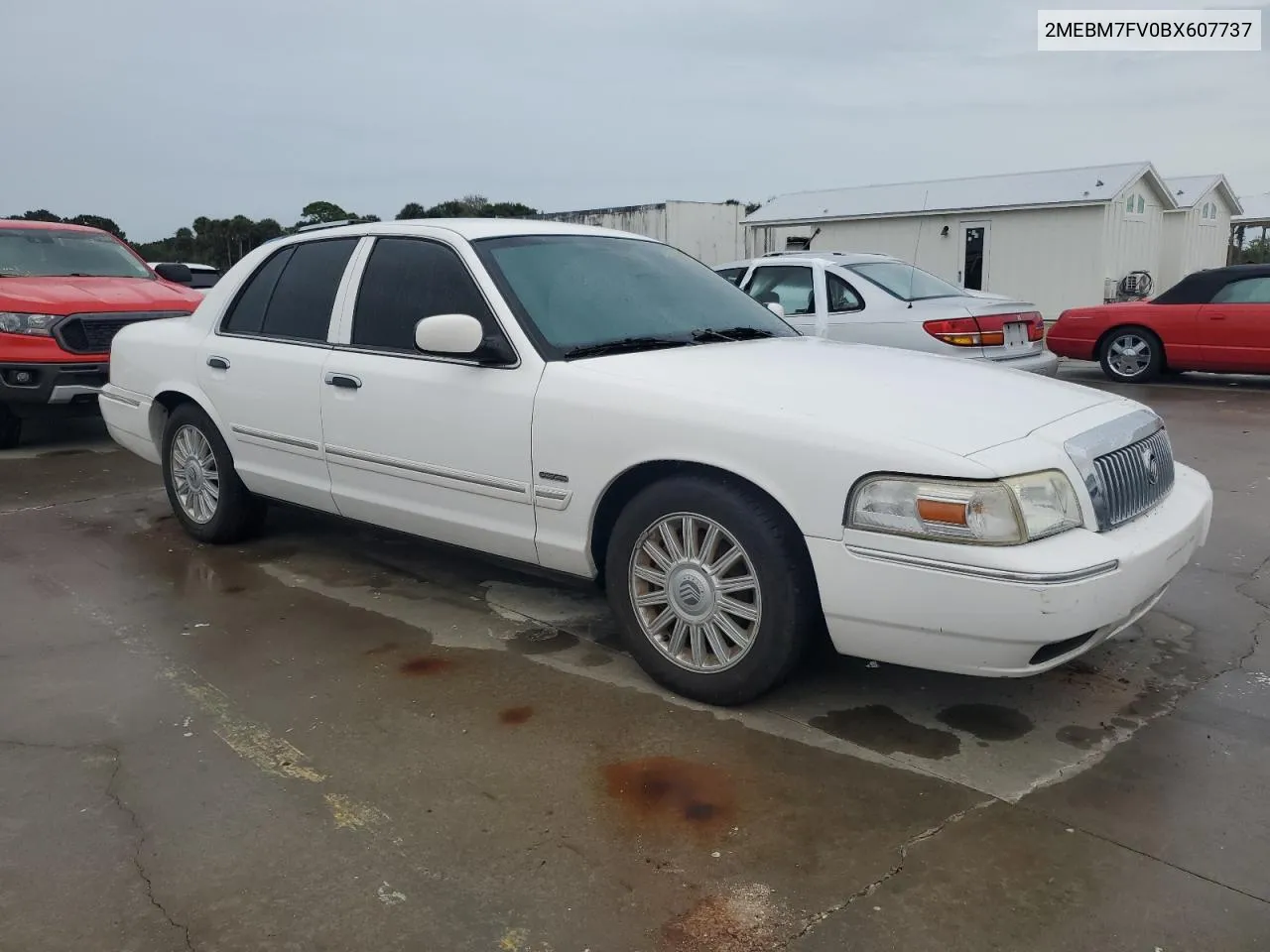 2011 Mercury Grand Marquis Ls VIN: 2MEBM7FV0BX607737 Lot: 74111494