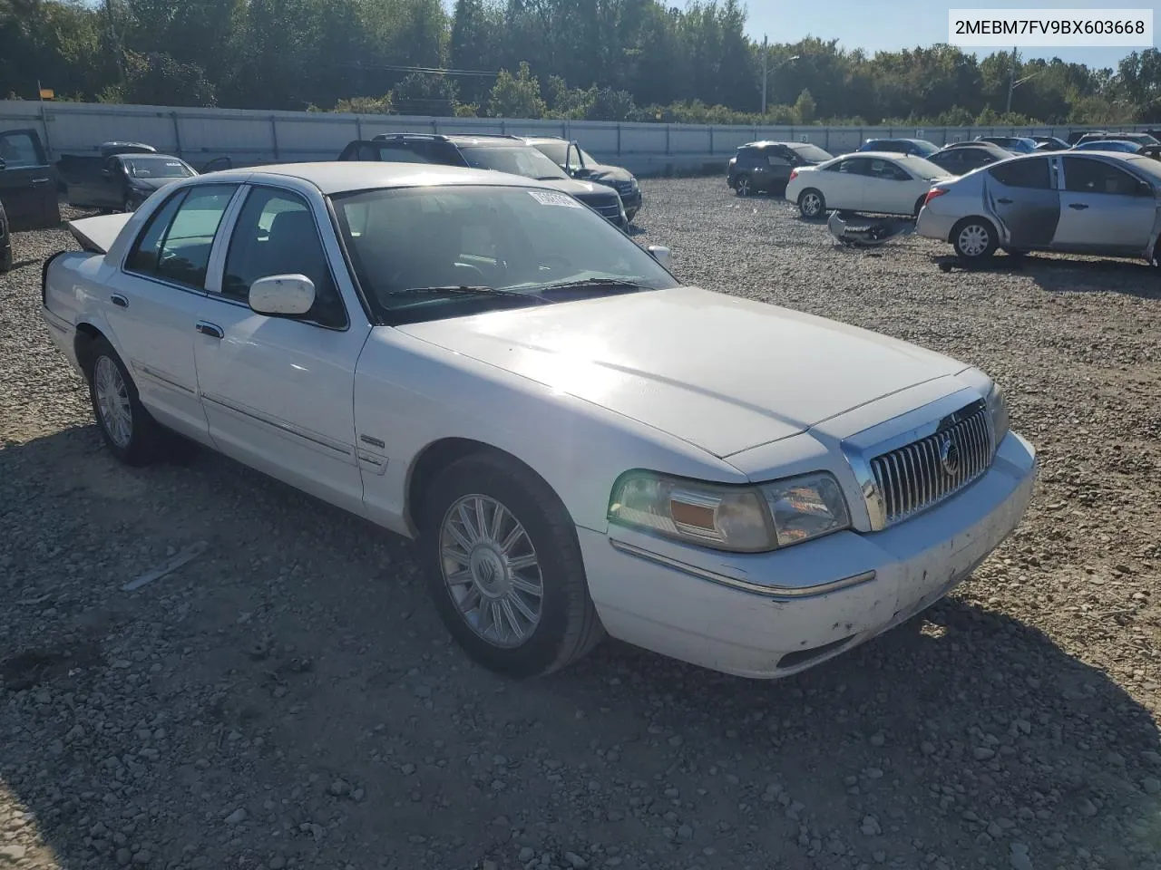 2011 Mercury Grand Marquis Ls VIN: 2MEBM7FV9BX603668 Lot: 75027394