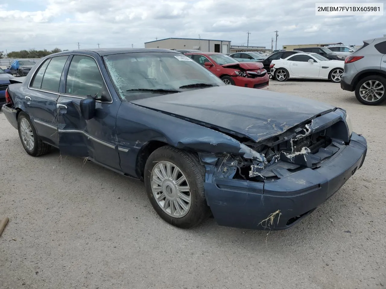 2011 Mercury Grand Marquis Ls VIN: 2MEBM7FV1BX605981 Lot: 77442284