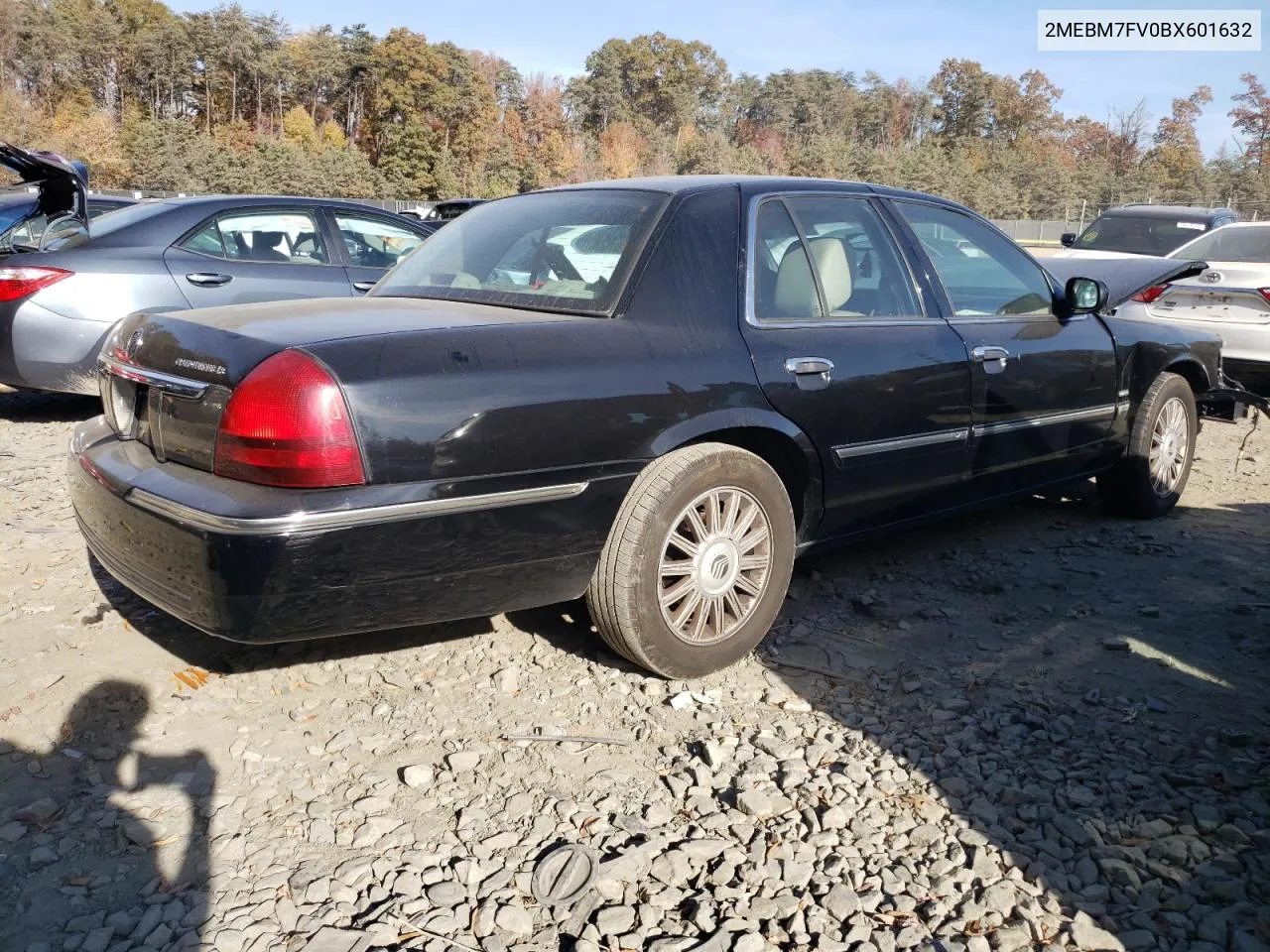 2MEBM7FV0BX601632 2011 Mercury Grand Marquis Ls