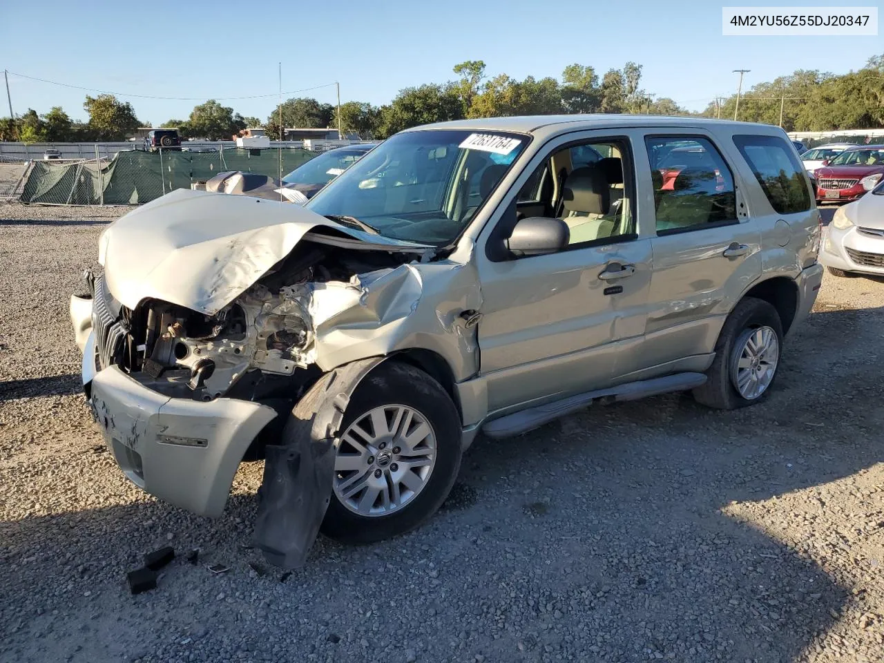 2005 Mercury Mariner VIN: 4M2YU56Z55DJ20347 Lot: 72631764