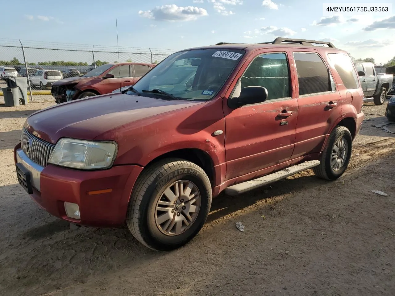 2005 Mercury Mariner VIN: 4M2YU56175DJ33563 Lot: 73497134