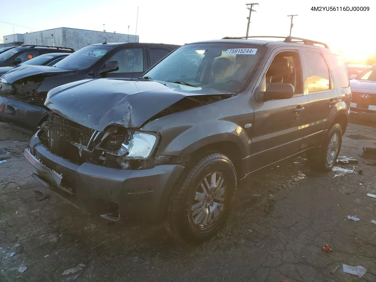 2006 Mercury Mariner VIN: 4M2YU56116DJ00009 Lot: 75915244