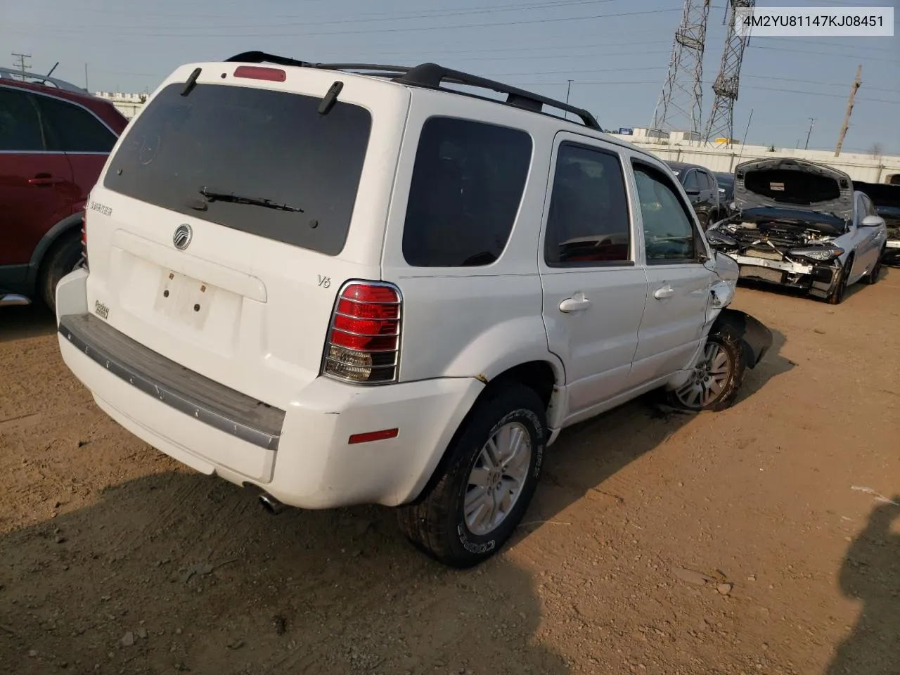 2007 Mercury Mariner Luxury VIN: 4M2YU81147KJ08451 Lot: 70285654