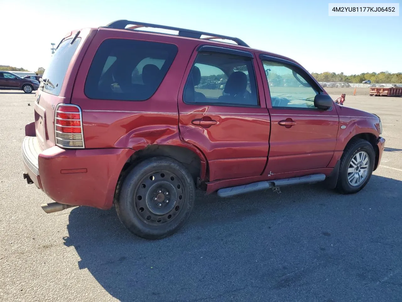 2007 Mercury Mariner Luxury VIN: 4M2YU81177KJ06452 Lot: 75383144