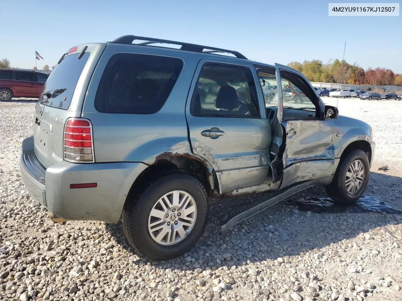 2007 Mercury Mariner Luxury VIN: 4M2YU91167KJ12507 Lot: 76284714