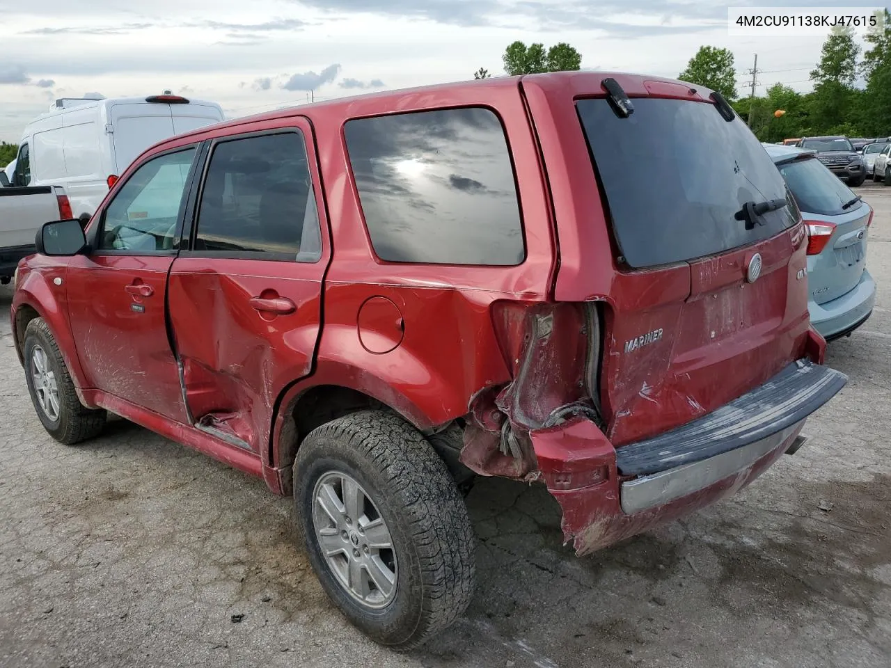 4M2CU91138KJ47615 2008 Mercury Mariner