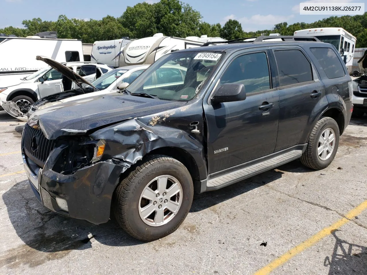 2008 Mercury Mariner VIN: 4M2CU91138KJ26277 Lot: 67849154