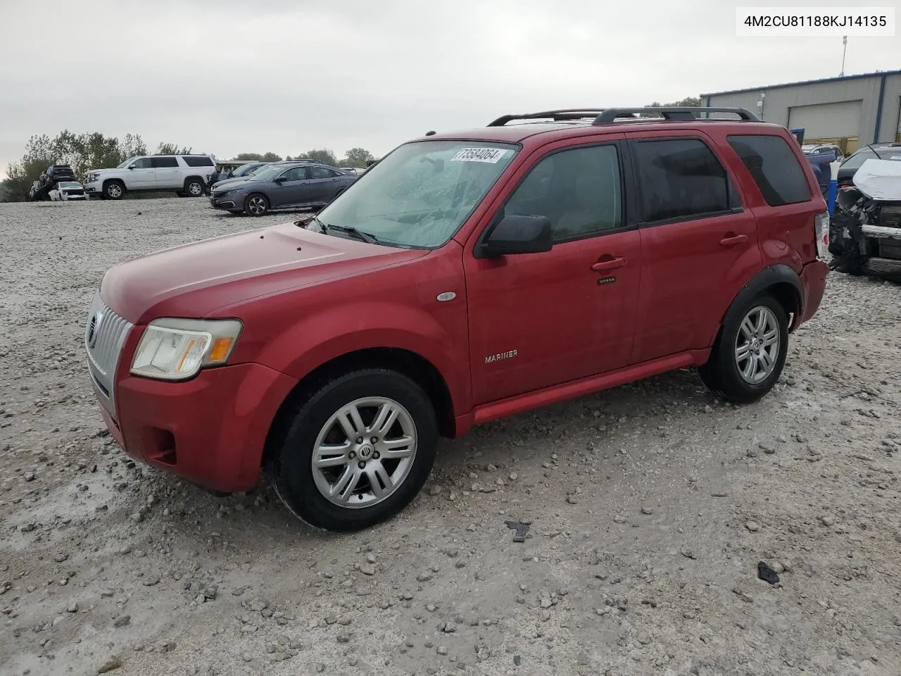 2008 Mercury Mariner VIN: 4M2CU81188KJ14135 Lot: 73584064