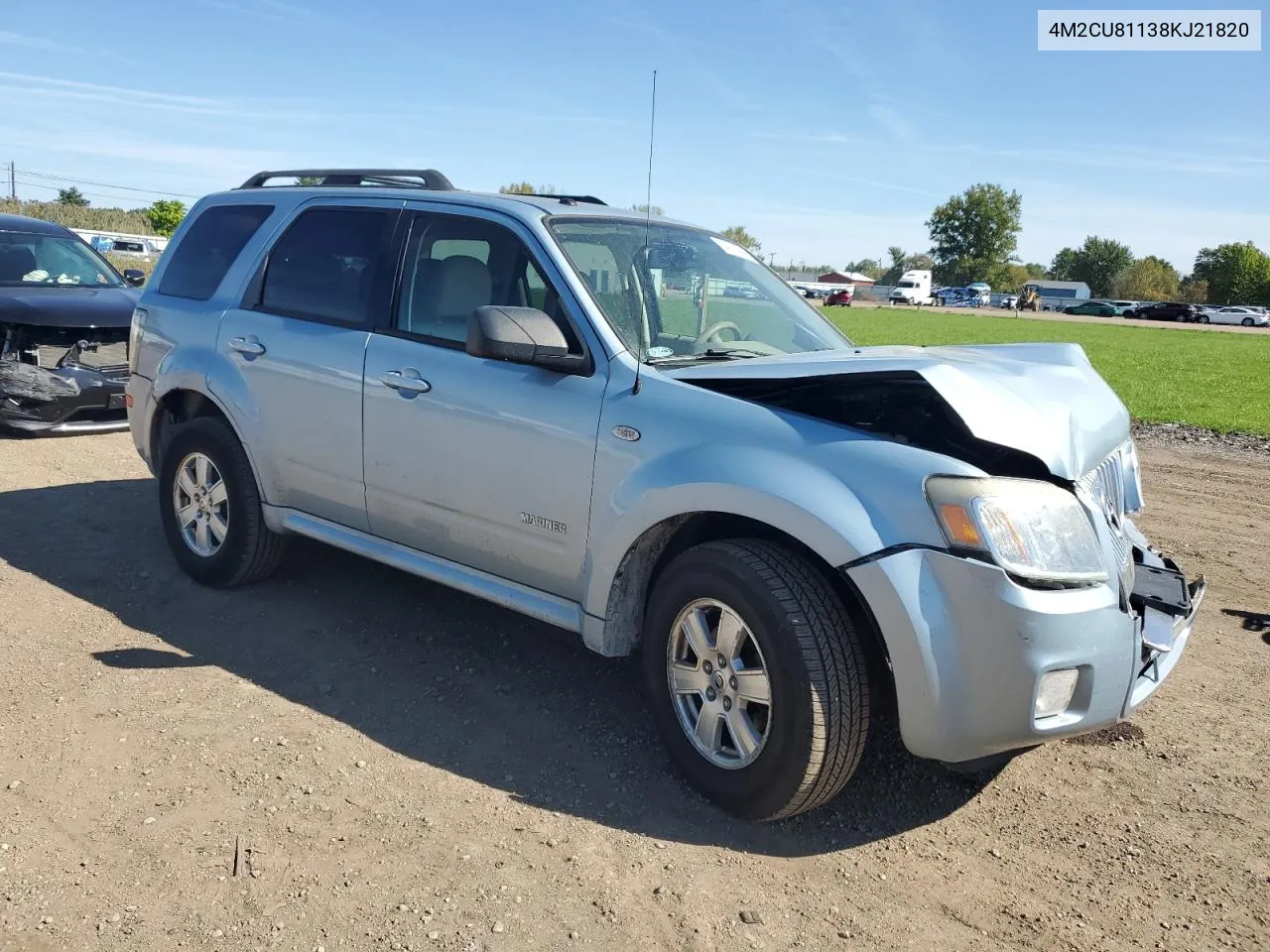 2008 Mercury Mariner VIN: 4M2CU81138KJ21820 Lot: 74018694