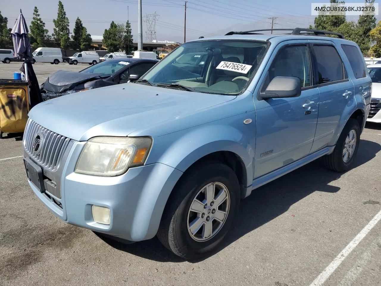 2008 Mercury Mariner VIN: 4M2CU81Z68KJ32378 Lot: 75476524