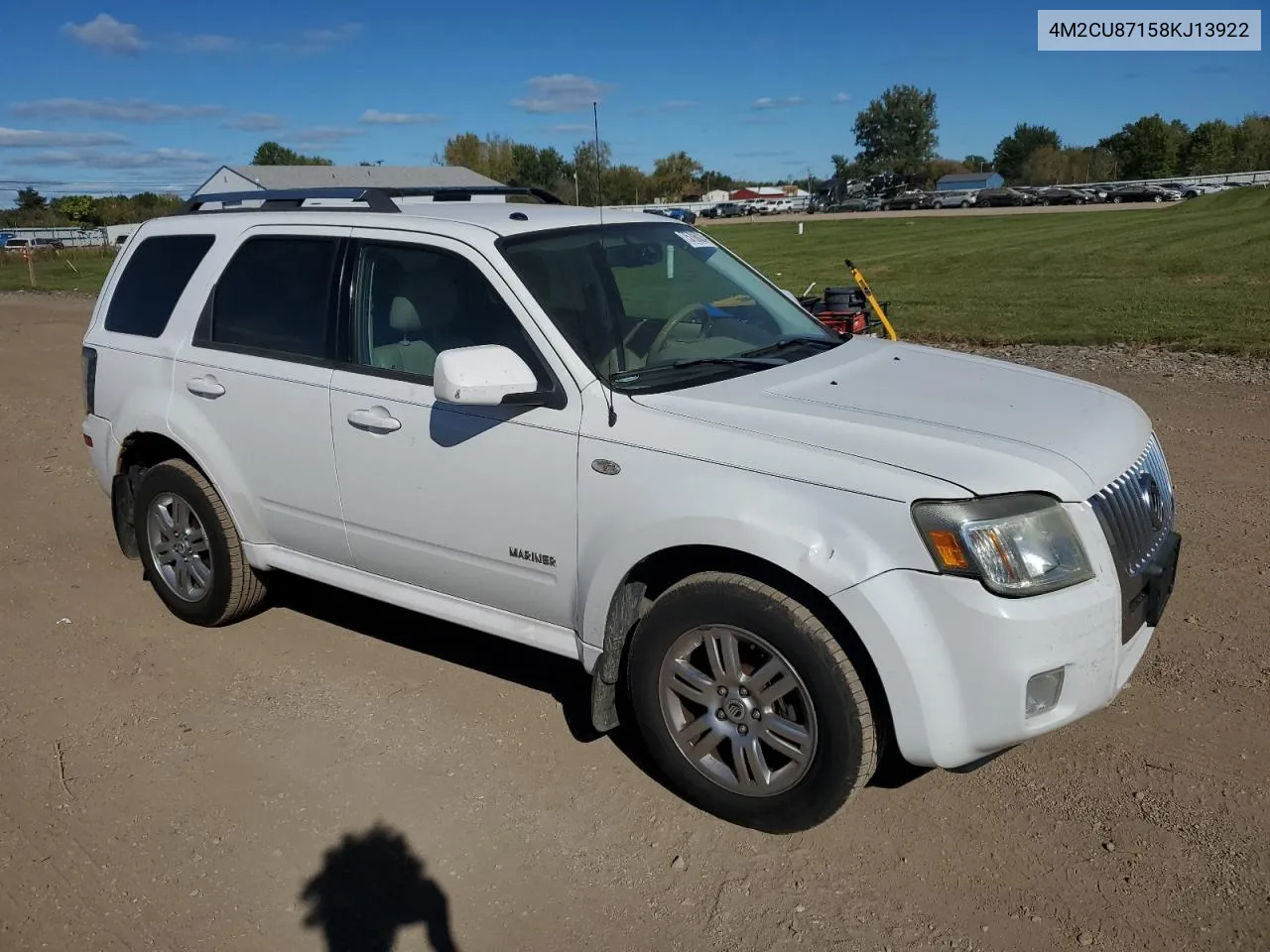 2008 Mercury Mariner Premier VIN: 4M2CU87158KJ13922 Lot: 75706024