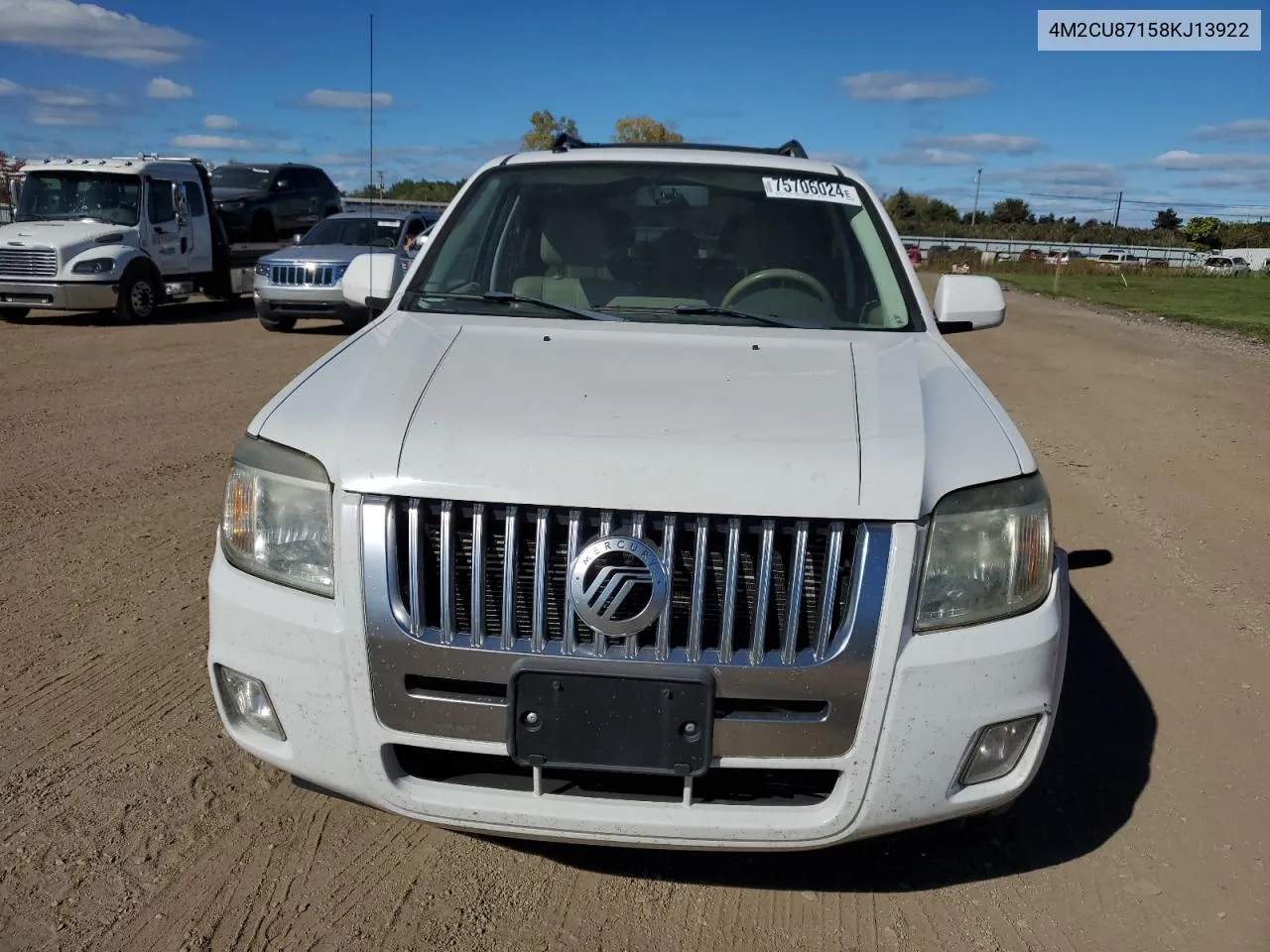 2008 Mercury Mariner Premier VIN: 4M2CU87158KJ13922 Lot: 75706024