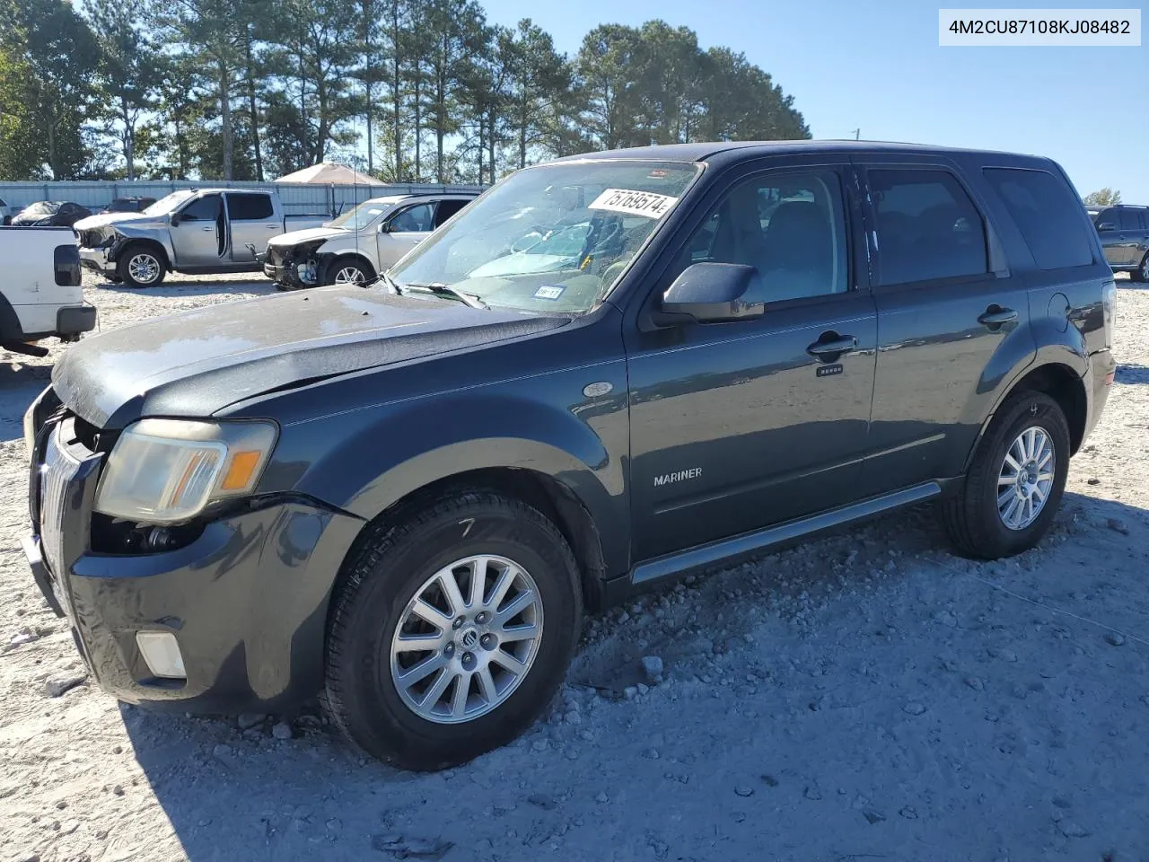 2008 Mercury Mariner Premier VIN: 4M2CU87108KJ08482 Lot: 75769574