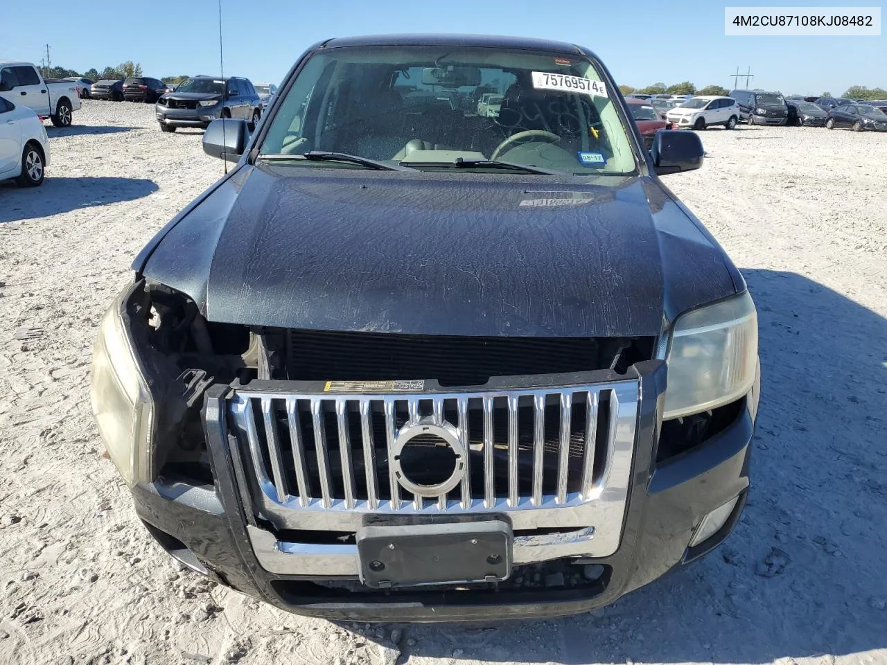 2008 Mercury Mariner Premier VIN: 4M2CU87108KJ08482 Lot: 75769574