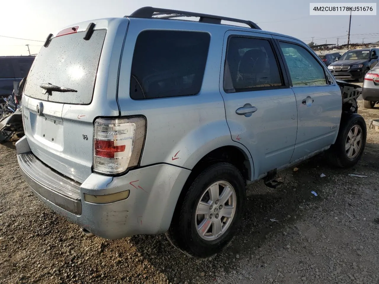 2008 Mercury Mariner VIN: 4M2CU81178KJ51676 Lot: 76022234