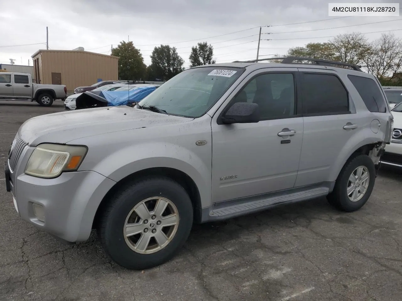 2008 Mercury Mariner VIN: 4M2CU81118KJ28720 Lot: 76061224