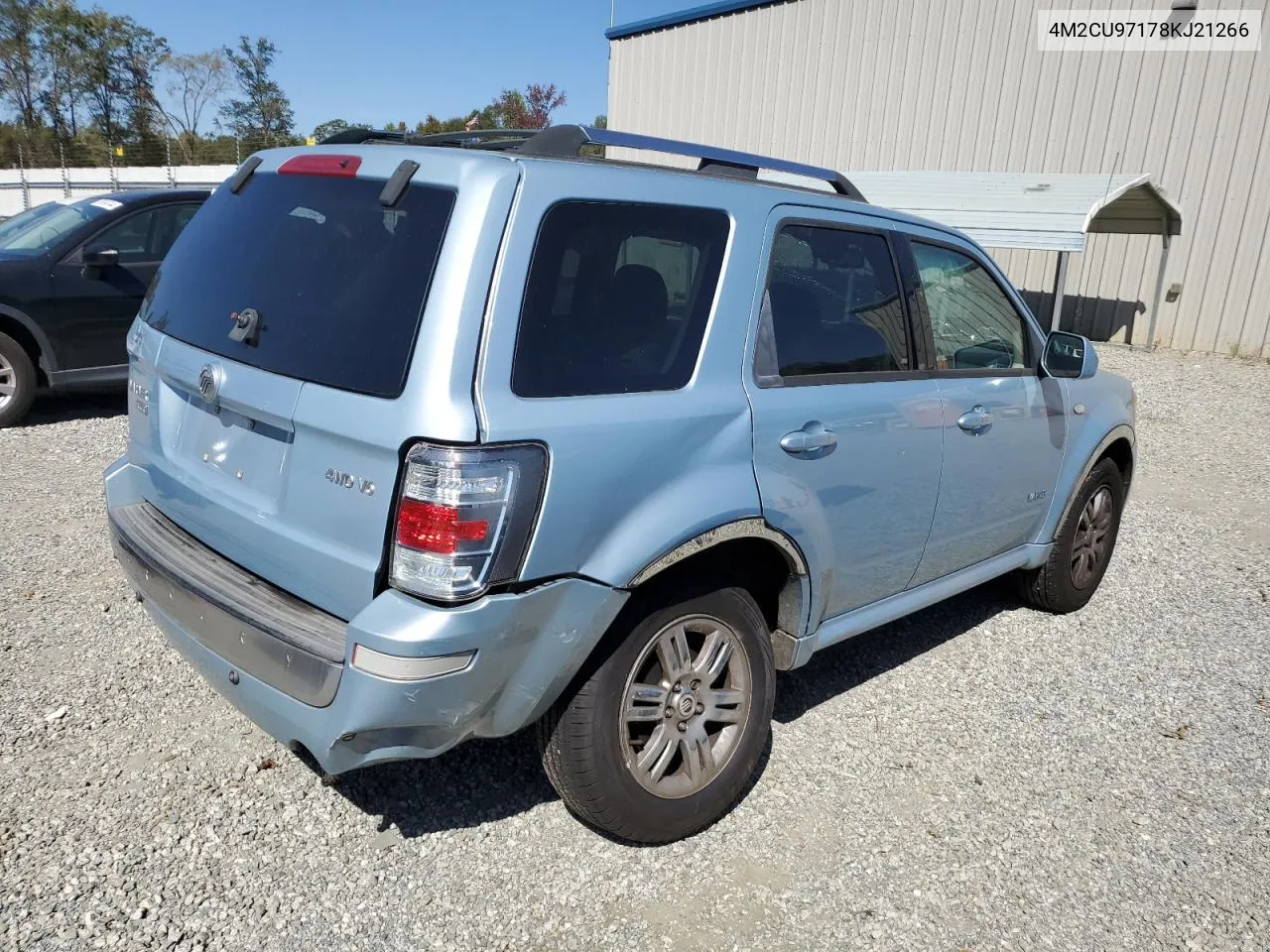 2008 Mercury Mariner Premier VIN: 4M2CU97178KJ21266 Lot: 76128684