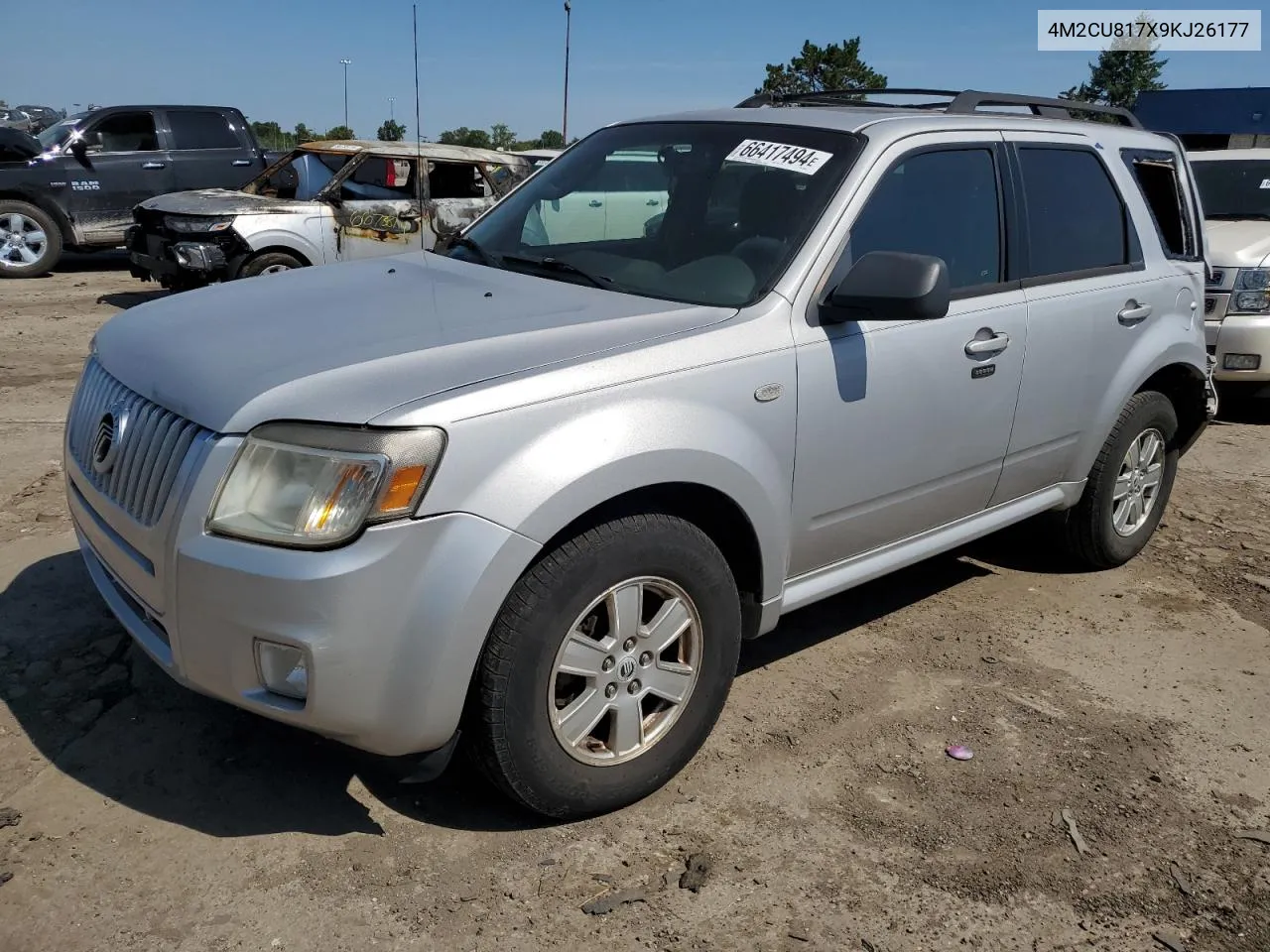 2009 Mercury Mariner VIN: 4M2CU817X9KJ26177 Lot: 66417494