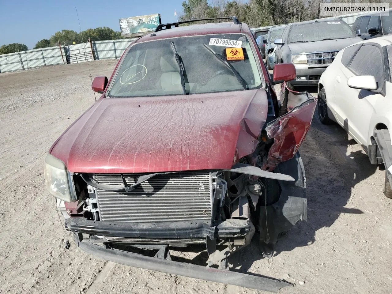 2009 Mercury Mariner Premier VIN: 4M2CU87G49KJ11181 Lot: 70799534