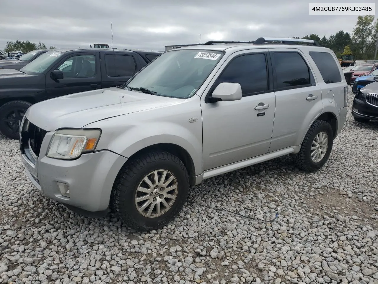 2009 Mercury Mariner Premier VIN: 4M2CU87769KJ03485 Lot: 72353244