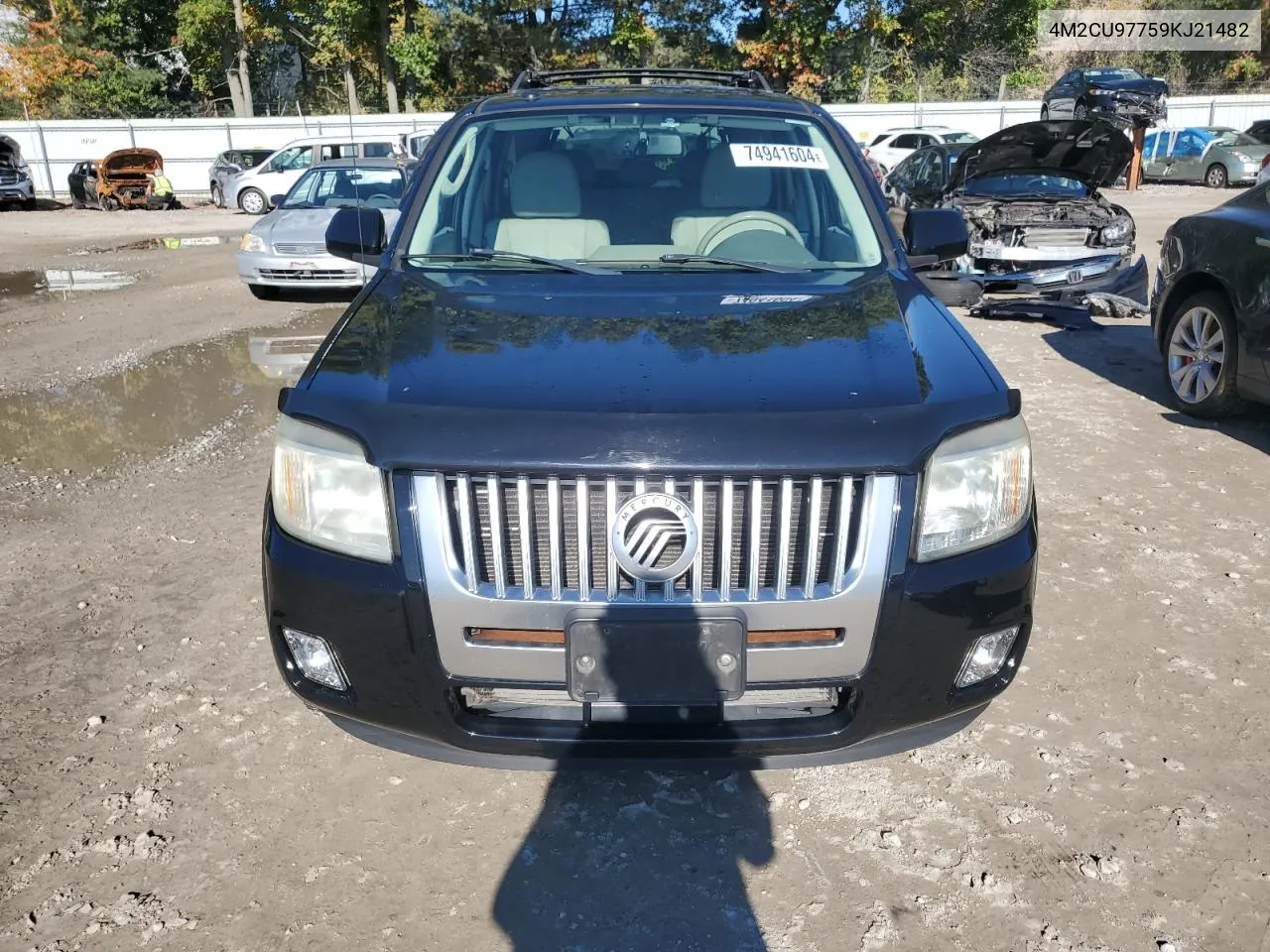 2009 Mercury Mariner Premier VIN: 4M2CU97759KJ21482 Lot: 74941604