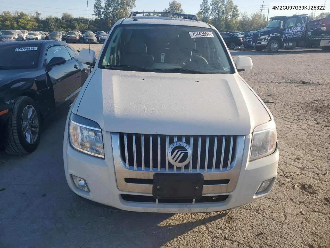 2009 Mercury Mariner Premier VIN: 4M2CU97G39KJ25322 Lot: 75443854