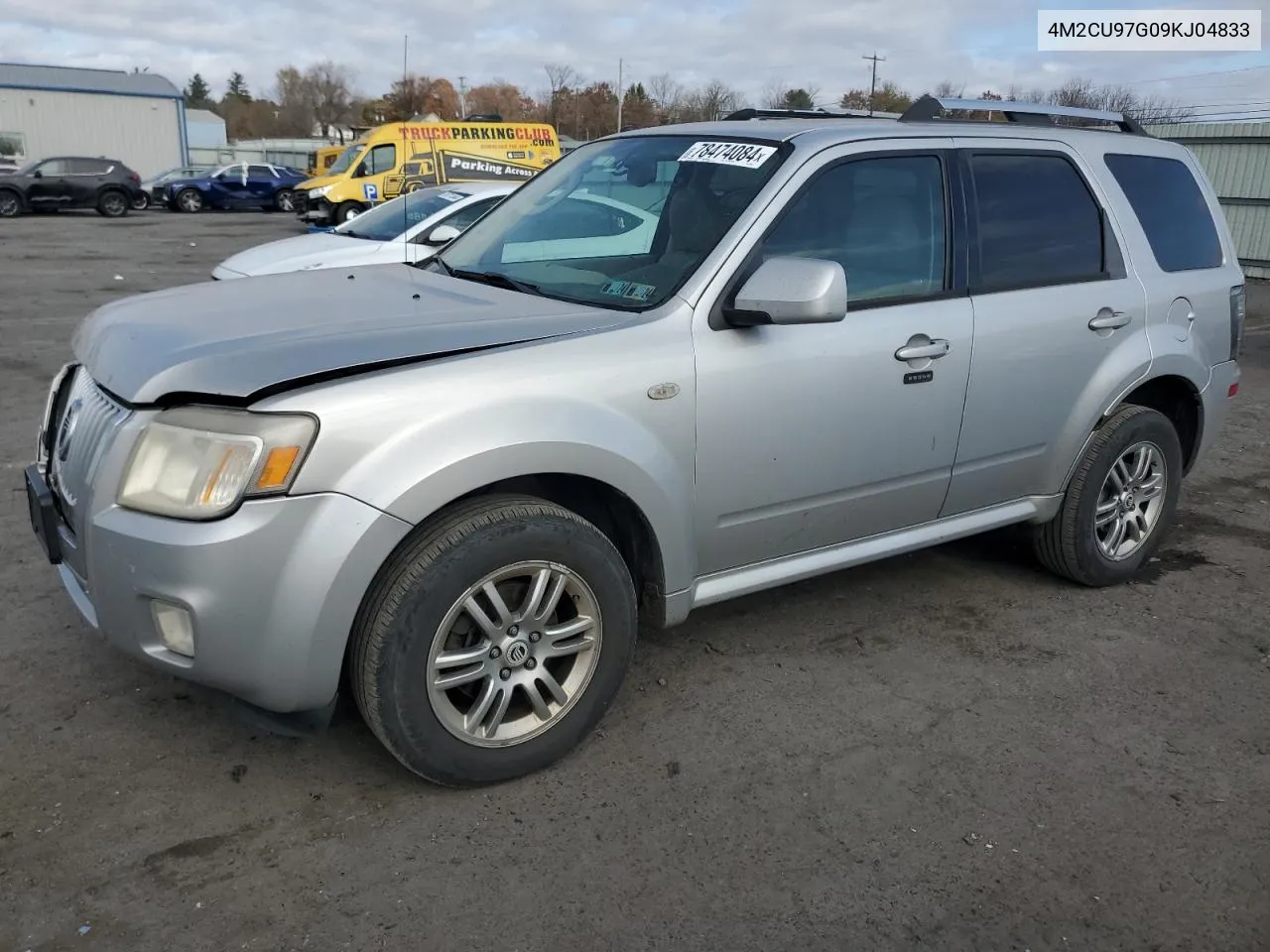 2009 Mercury Mariner Premier VIN: 4M2CU97G09KJ04833 Lot: 78474084