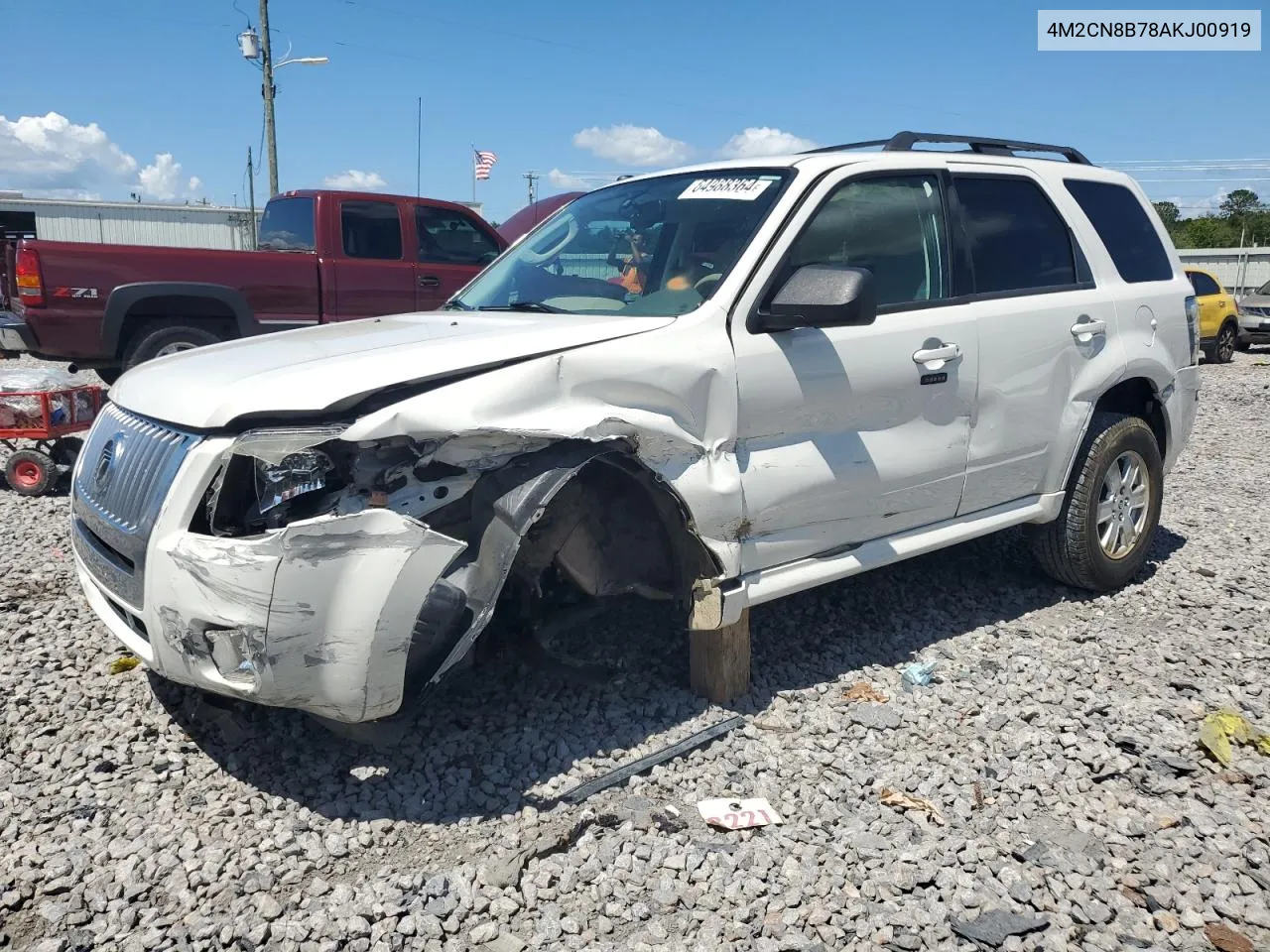 2010 Mercury Mariner VIN: 4M2CN8B78AKJ00919 Lot: 64988364