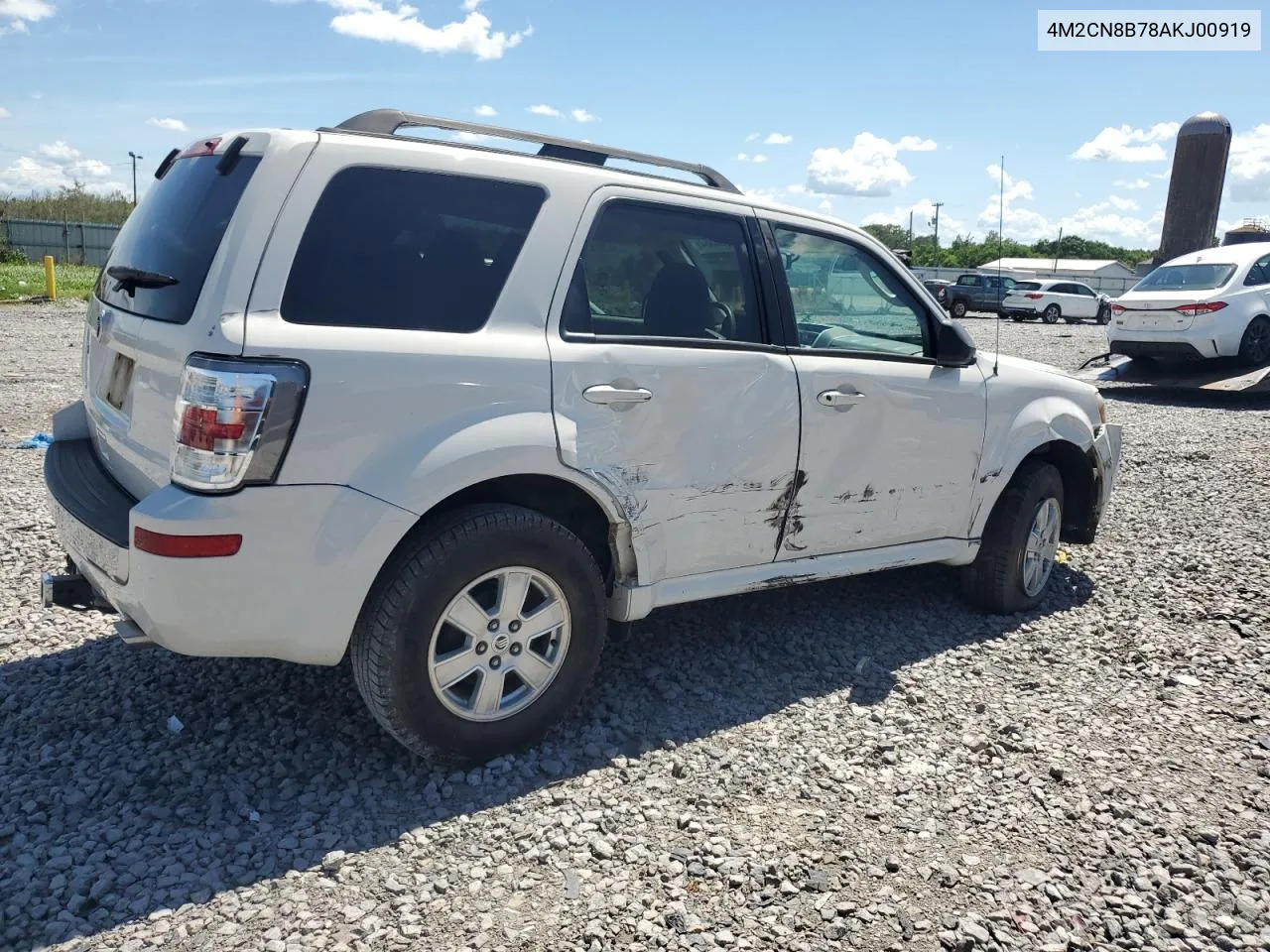 2010 Mercury Mariner VIN: 4M2CN8B78AKJ00919 Lot: 64988364