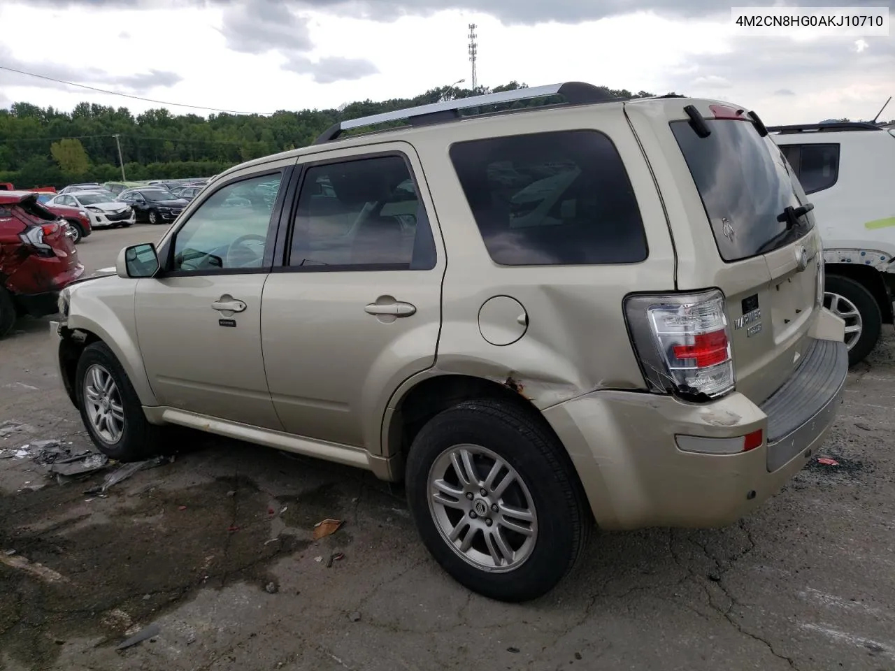 2010 Mercury Mariner Premier VIN: 4M2CN8HG0AKJ10710 Lot: 67264004