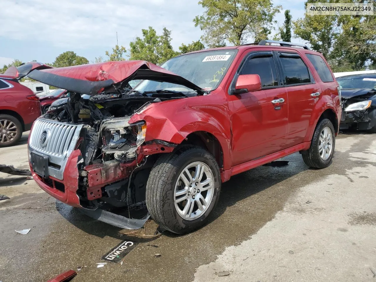 2010 Mercury Mariner Premier VIN: 4M2CN8H75AKJ22349 Lot: 69391884