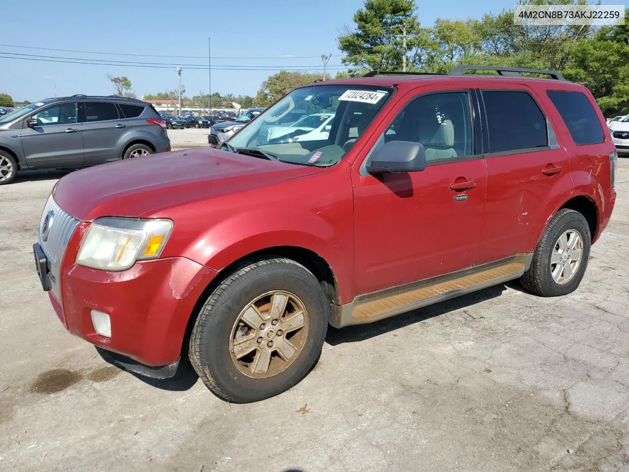 2010 Mercury Mariner VIN: 4M2CN8B73AKJ22259 Lot: 72024284