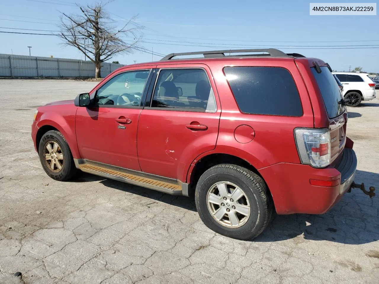 2010 Mercury Mariner VIN: 4M2CN8B73AKJ22259 Lot: 72024284