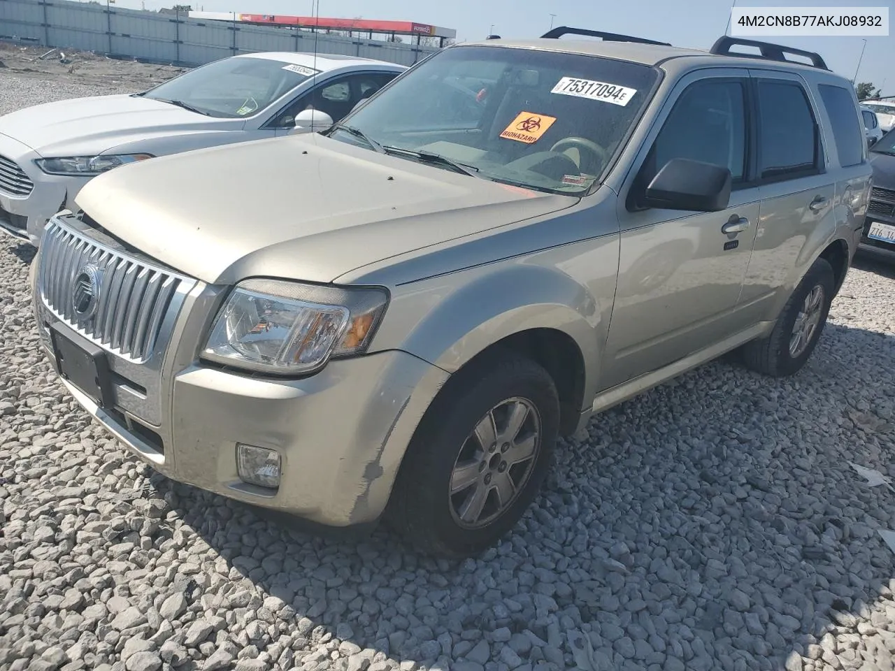 2010 Mercury Mariner VIN: 4M2CN8B77AKJ08932 Lot: 75317094