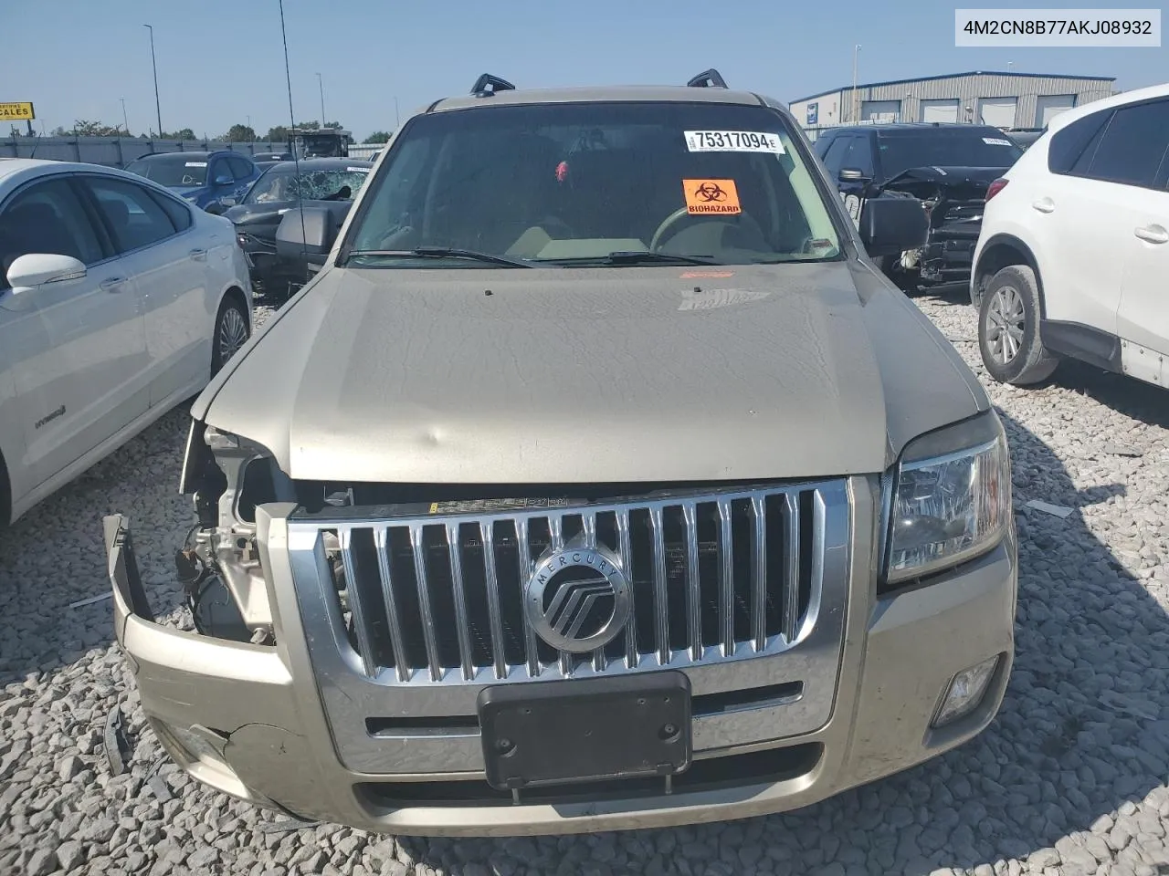 2010 Mercury Mariner VIN: 4M2CN8B77AKJ08932 Lot: 75317094