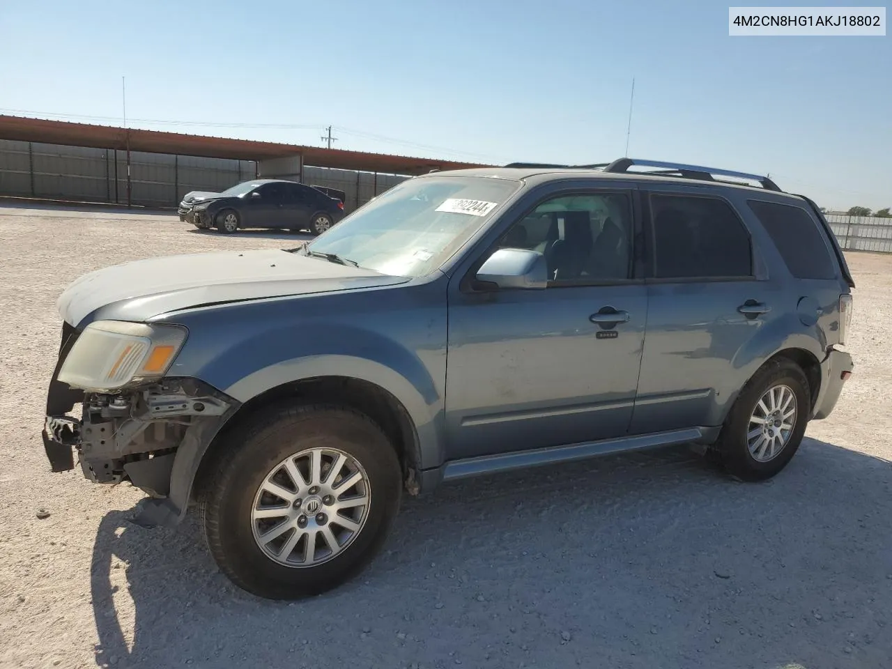 2010 Mercury Mariner Premier VIN: 4M2CN8HG1AKJ18802 Lot: 75892244